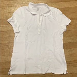 Women’s size large GAP polo shirt white
